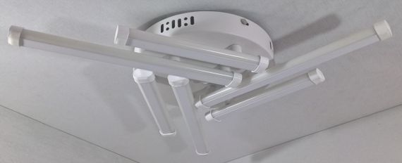 Люстра світлодіодна стельова LED світильник для квартири на стелю лед 25103 Білий 8х48х48 см. | Зображення 4