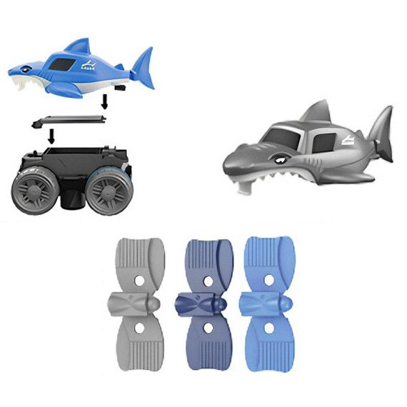 Інтерактивний трек з інерційною машинкою SHT 5510-1 Shark Trak (186pcs/1CAR) Blue | Зображення 1