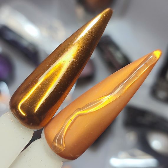 Зеркальная втирка №12 (бронзовая) + апликатор | Зображення 1