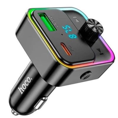 FM модулятор HOCO E81, Black, Box | Зображення 1