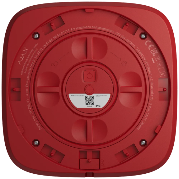 Ajax EN54 FireProtect (Sounder) red пожежний звуковий Сповіщувач | Зображення 3
