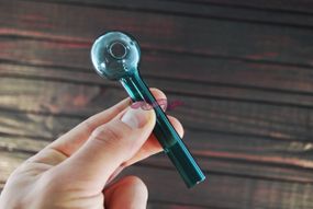Стеклянная трубка Classic Green Light Oil