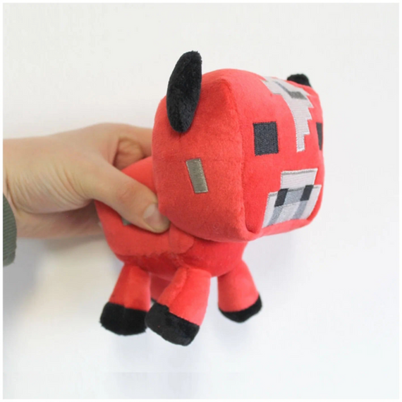 Іграшка грибна корова Minecraft 22 см, м'яка компактна корова з Майнкрафт у дорогу | Зображення 4