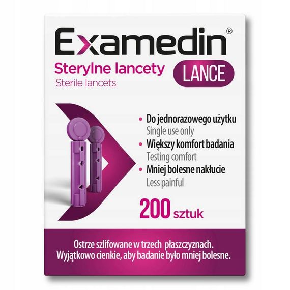 Examedin Lancets Ексамедін Ланцети стерильні 200 шт