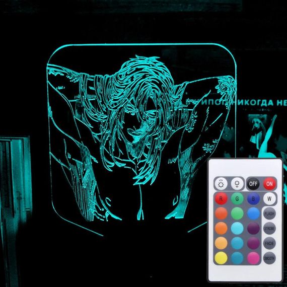 Акриловый светильник-ночник с пультом 16 цветов ДжоДжо 2 tty-n001932