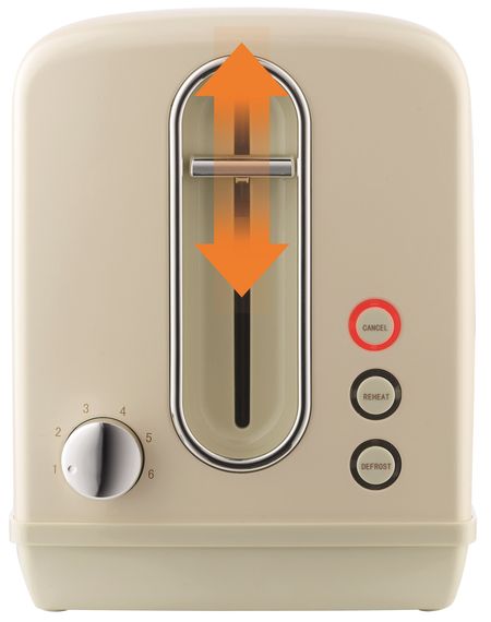 Тостер Gorenje T1100CLI/1100 Вт./разморозка/разогрев/ автоотключ/пластик+металл/бежевый (T1100CLI) | Зображення 4