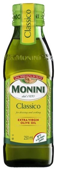 Оливкова олія Monini Extra Virgin Classico (250 мл) Італія Скляна пляшка