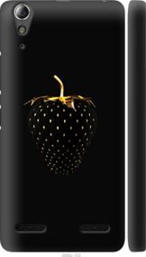 Чохол на Lenovo A6000 Чорна полуниця "3585m-103-24368"