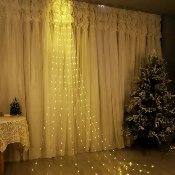 Гірлянда Кінський хвіст зі Зіркою XPRO 2 м з 200 LED лампами та пультом дистанційного керування (234575646_827) | Зображення 7