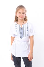 Вишиванка для дівчинки з коротким рукавом