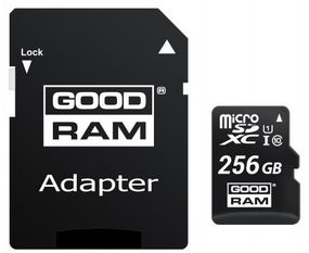 Карта пам'яті GoodRam microSDXC 256GB UHS-I (M1AA-2560R12) + SD адаптер (M1AA-2560R12)
