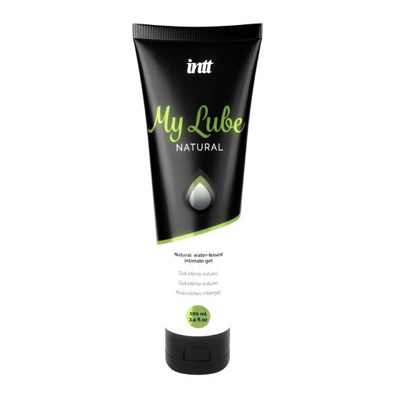 Лубрикант на водной основе Intt My Lube Natural, 100 мл, натуральный состав, без запаха, нелипкий