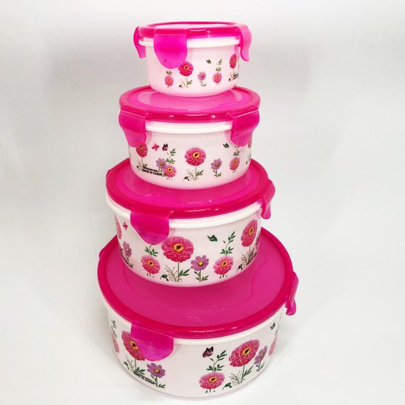 Набор пластиковых судков UNIQUE UN-1512. Цвет: розовый LO-87 | Зображення 3