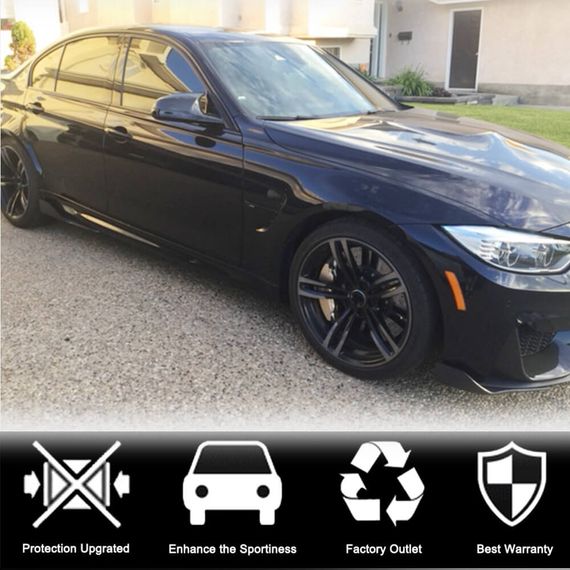 Накладки на передній бампер Flap V1 (для F82/F83, Карбон) для BMW 4 серія F-32 2012-2020 рр | Зображення 2