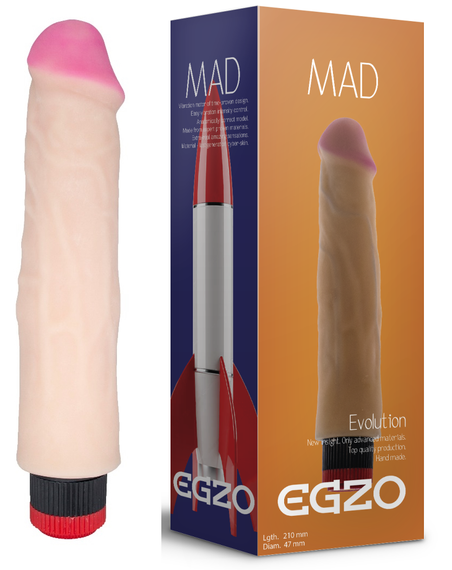 Вібратор EGZO Ciberskin VNS005 ( 21 см х 4,7 см ) Sex Aura