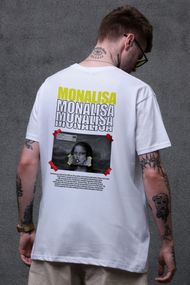 Оверсайз Футболка З Принтом Without Monalisa White
