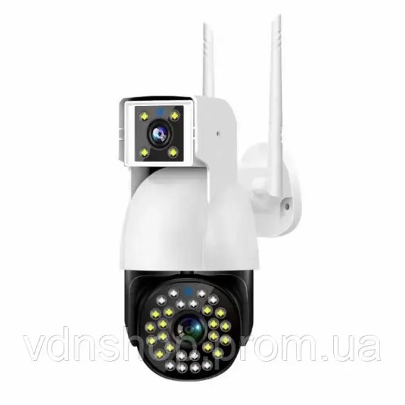 Беспроводная Камера DUAL CAMERA P12 WIFI IP 360/90 V380PRO 3+3.0mp Поворотная Уличная с Датчиком Движения