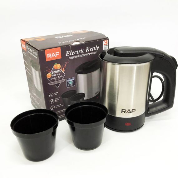 Мощный бытовой электрочайник RAF, Чайник дисковый, Надежный хороший электрический чайник QR-74 | Зображення 8
