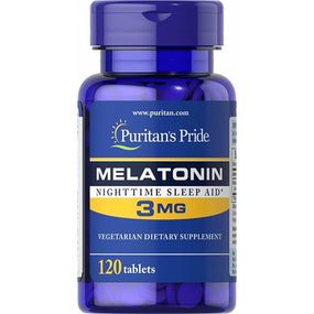 Мелатонін для сну Puritan's Pride Melatonin 3 mg 120 Tabs PTP-17903