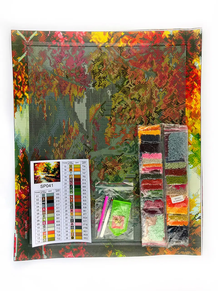 Алмазна мозаїка Кольорова осінь 40х50 см ColorArt  SP041 | Зображення 2
