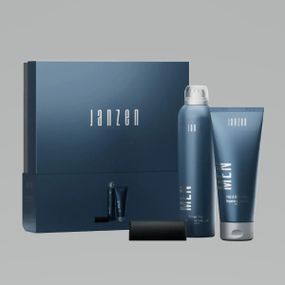 Подарунковий набір JANZEN Set M for Men (foam, hair & body wash, car perfume)