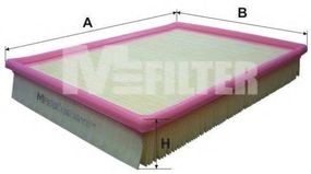 Фільтр повітряний VOLVO (вир-во M-filter) MFILTER K167 на VOLVO 740 седан (744)
