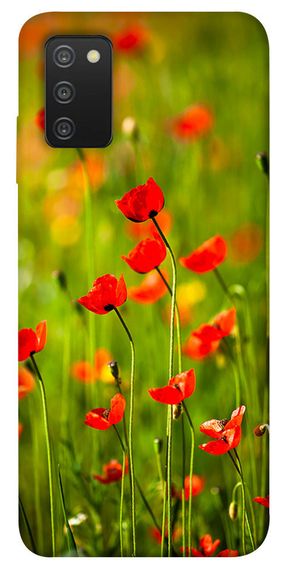 Чохол IBANAN Макове поле для Samsung Galaxy A03s