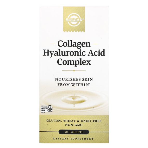 Комплекс для суставов Solgar Collagen Hyaluronic Acid Complex 30 Tabs | Зображення 1