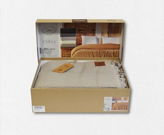 Покрывало Sikel 210×240 см. Carla Kahve | Зображення 1