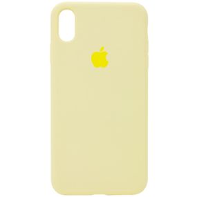 Чохол Silicone Case Full Protective (AA) для Apple iPhone X / XS (5.8") Жовтий / Mellow Yellow