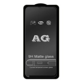 Защитное стекло Full Glue Matte для телефона Samsung Galaxy A80 / A90 2019  ( SM-A805 / SM-A905) - Black