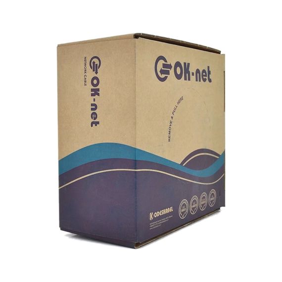 Кабель мережевий OK-Net UTP cat.5e 305м зовнішній (U/UTP-cat.5Е) (КПП-ВП (100) 4х2х0,51) | Зображення 1