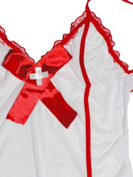 Еротичний прозорий костюм медсестри для рольових ігор (розмір L) | Зображення 5