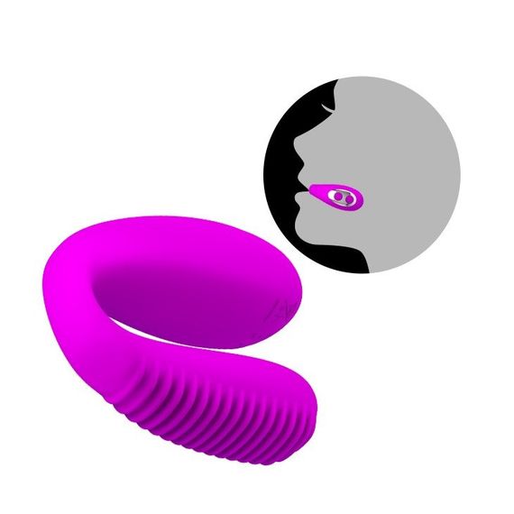 Силіконовий вібростимулятор для оральних ласк Pretty Love Mabel (фіолетовий) Sex Aura | Зображення 4