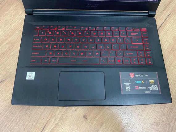 Ноутбук MSI GF65 Thin 15.6"FHD/IPS/120Hz/i7 10750H/16/SSD512/GTX1660Ti-6Gb | Зображення 3