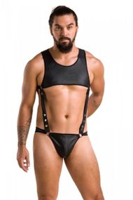 Боді чоловіче Passion ADAM 056 Black L/XL Sex Aura
