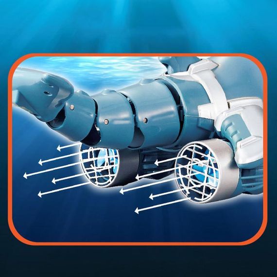 Лодка на радиоуправлении SHT 3738AD Dolphin 2.4G Blue / White — дельфин для водных приключений! | Зображення 3