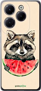 Чохол на Infinix Hot 40 Pro Єнотик з кавуном "4605u-3736-2448"