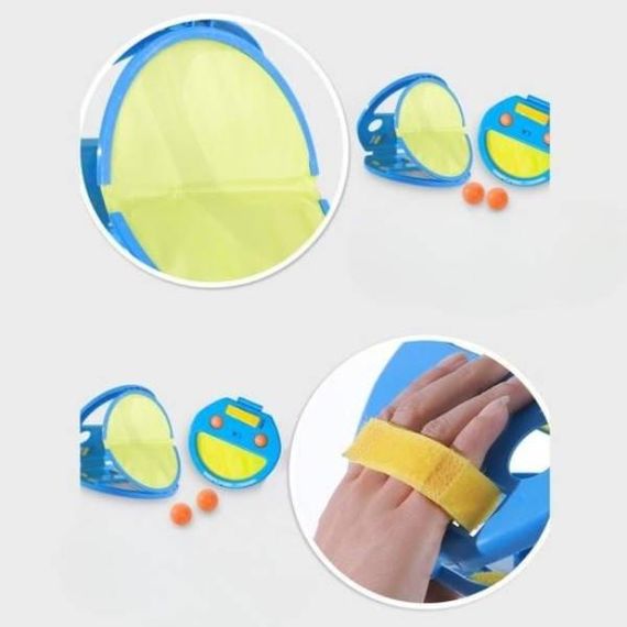 Игра Воздушный теннис игровой набор для одного 1 ракетка и 2 шарика Синий