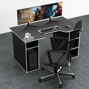 Стол компьютерный Comfy-Home Rasin RS-2 черныйбелый