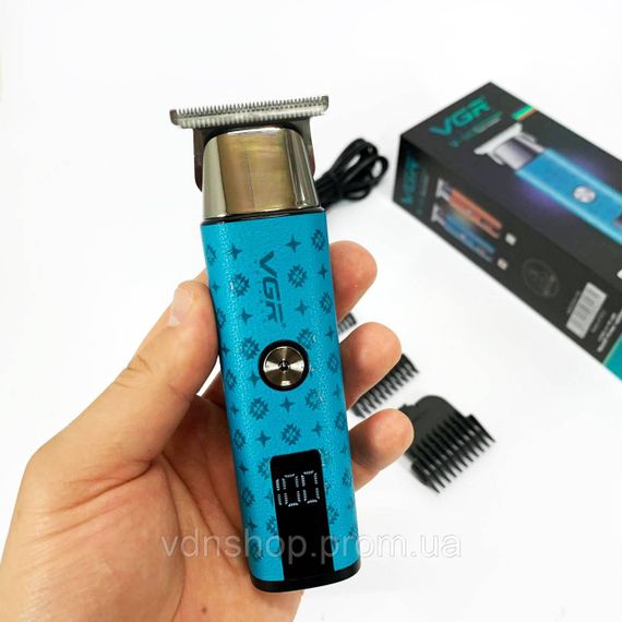 Машинка для стрижки волосся з мотором VGR, Машинка-тример для стрижки бездротова Тример скронь KM-48 | Зображення 1