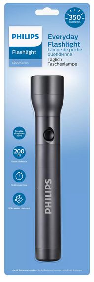Philips Ліхтар Ручний SFL4003T, IPX4, 350 люмен, до 200 метрів, 6хАА (SFL4003T/10) | Зображення 1