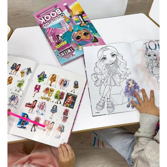 Дитяча книжка-розмальовка "The creative Rainbow" LCB12 зі стікерами | Зображення 3