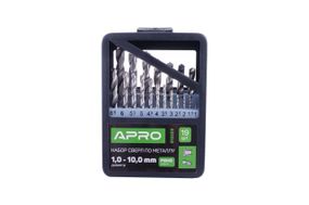 Набор сверл по металлу Apro - 19 шт. (1-10 мм) (810203)