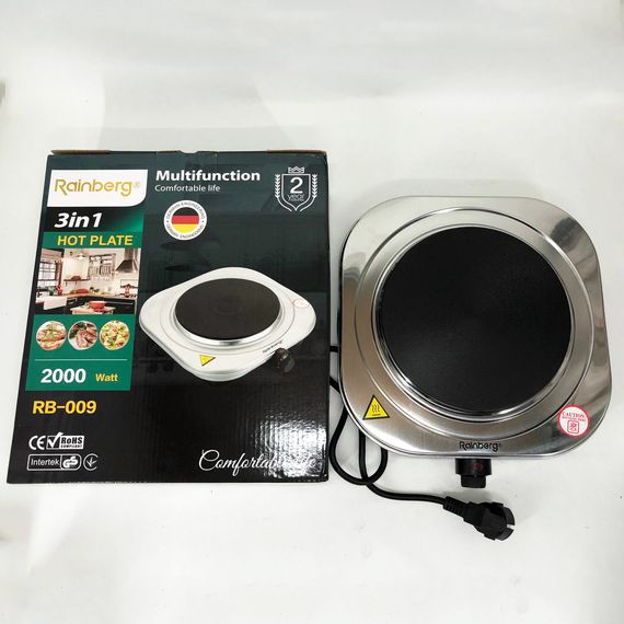 Зручна настільна плита для приготування страв, Електрична плитка одноконфорочна, Побутова електроплитка RC-60 | Зображення 5