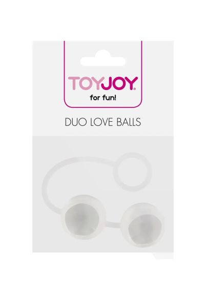 Вагинальные шарики на мягкой сцепке TOY JOY стеклянные, прозрачные sexstyle | Зображення 2