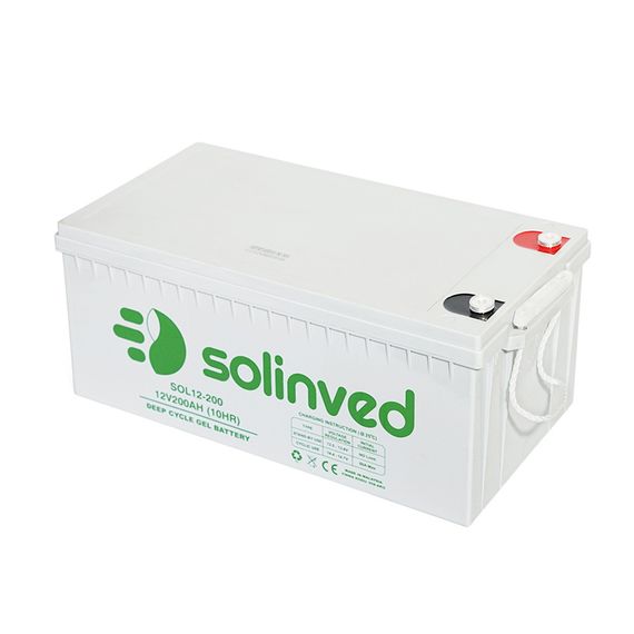 Аккумуляторная батарея SOLINVED 200-12 GEL 12V 200A h (522x240x224)