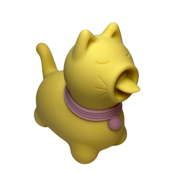 Стимулятор клітора з язичком UNIVIBE Котик, 10 режимів, жовтий sexstyle | Зображення 4