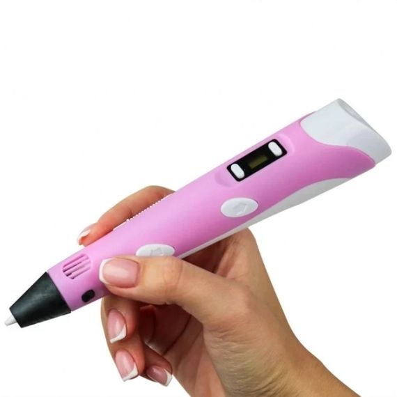 3D-Ручка 3Dpen З Lcd Екраном Повний Набір Пластик Рожевий | Зображення 2