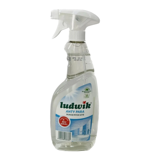 Засіб миючий для скла та дзеркал 600мл антипар Ludwik